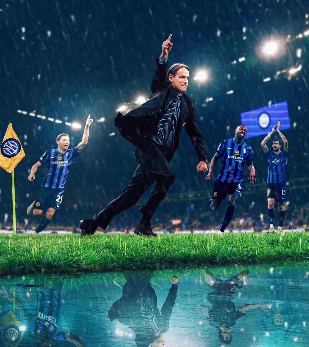 国际米兰球员集体发挥，驰骋绿茵场